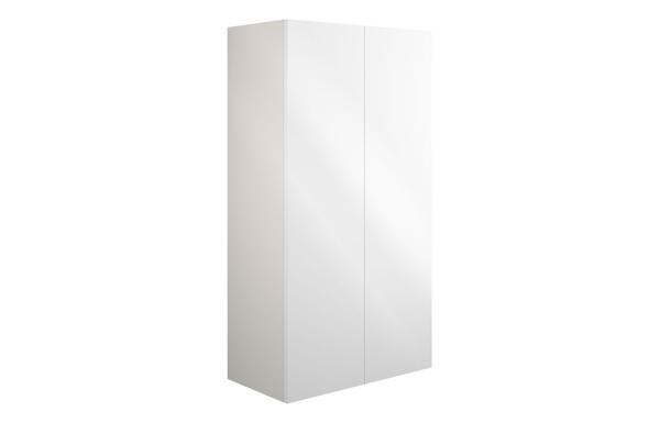 Eden 600mm Standard 2 Door Storage Unit - White Gloss (Grey Cab)
